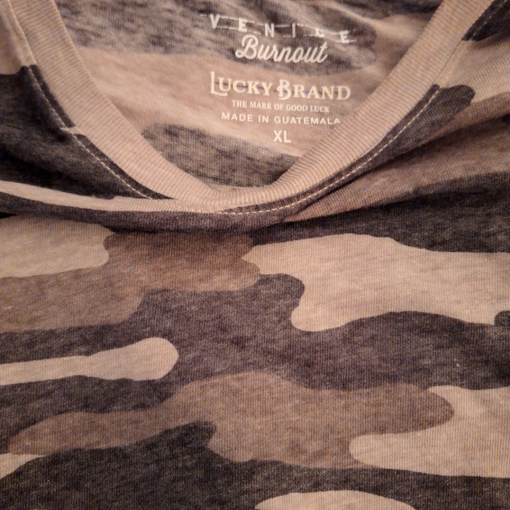 Lucky brand camouflage shirt
